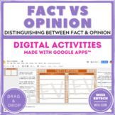 Fact vs Opinion - Google Classroom Activity - Distance Learning