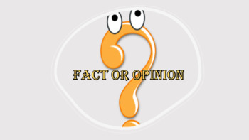 Preview of Fact vs Opinion Notes