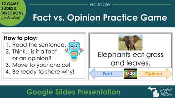 Preview of Fact vs. Opinion Practice