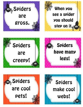 Preview of Fact vs. Opinion for Spiders