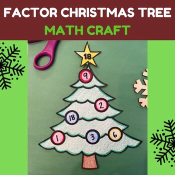 Preview of Factor Christmas Trees | Math Craft |