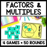 Factor & Multiples Games, LCM & GCF Activities Montessori 