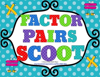 Preview of Factor Pairs Scoot