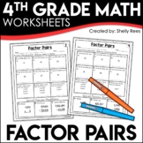 Factor Pairs Worksheets Prime Factorization