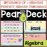 Factor Perfect Square Trinomials & Difference of Two Squar