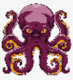 Factor Polynomials Pixel Art (Angry Octopus)