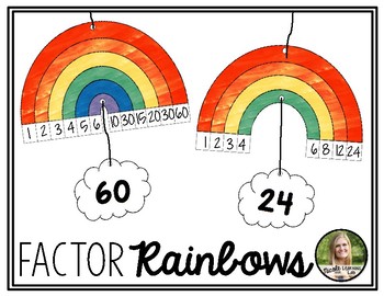 Factor Rainbows - Multiplication Factors by Learning Lab | TpT