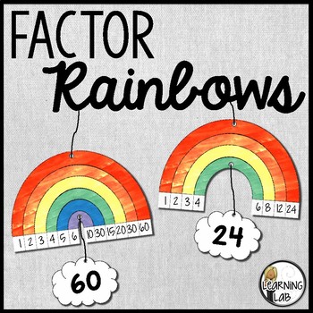 Preview of Factor Rainbows - Multiplication Factors