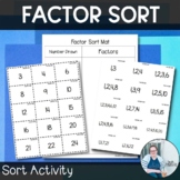 Factor Sort TEKS 6.2b CCSS 6.NS.4 Math Workshop