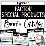 Factor Special Products Boom Cards for Algebra 1