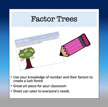 Preview of Factor Tree Activity