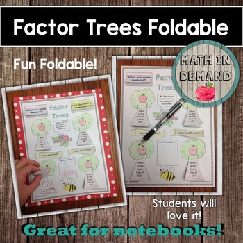 Preview of Factor Trees Foldable