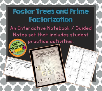 Factor Trees and Prime Factorization by Kile's Classroom | TPT