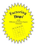 Factoring Bingo! (GCM, Perfect Squares, & Trinomials)