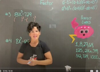 Preview of Factoring Binomials Links to Video Lessons