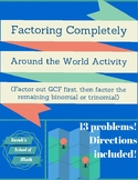 Factoring Completely Around the World Activity