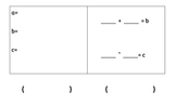 Factoring Equations Graphic Organizer (Reverse FOIL)