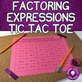 Factoring Expressions Activity- Tic Tac Toe