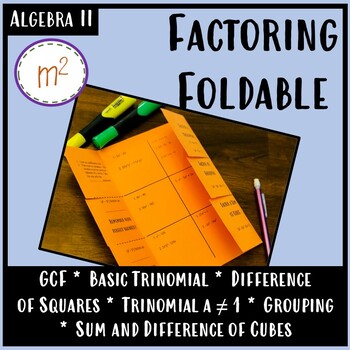 Preview of Factoring Foldable Algebra 2