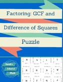 Factoring Greatest Common Factor and Difference of Squares Puzzle