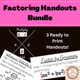 Factoring Handouts Bundle