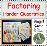 Factoring Harder Quadratics BINGO game