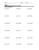 Factoring Lesson 5: Factoring when a = 1 GRADED WORKSHEET