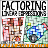 Factoring Linear Expressions Activity Coloring Worksheet December