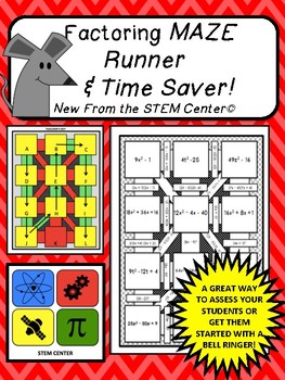 Preview of Factoring Maze Runner and Time Saver