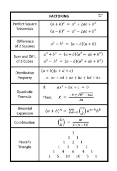 Preview of Factoring (PDF)