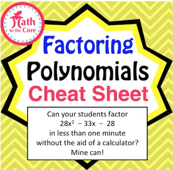 Preview of Factoring Polynomials