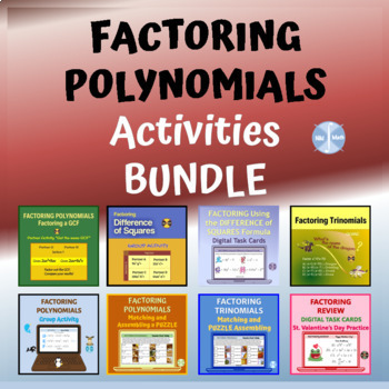 Preview of FACTORING Polynomials - Activities BUNDLE