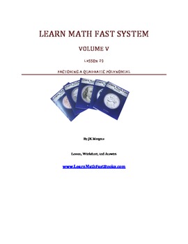 Preview of Factoring Polynomials By JK Mergens