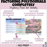 Factoring Polynomials Completely (Digital Mystery Pixel Ar
