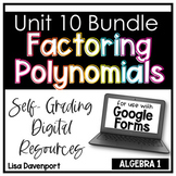Factoring Polynomials Google Forms Bundle