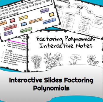 Preview of Factoring Polynomials Interactive Notes Algebra 2
