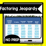 Factoring Polynomials Jeopardy Game - Review Activity