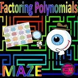 Factoring Polynomials Maze Activity - distance learning