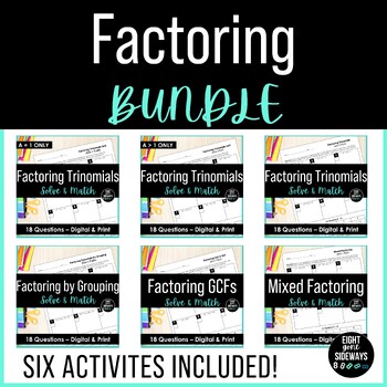 Factoring Trinomials with GCFs Question Stack Activity