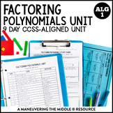 Factoring Polynomials Unit | Factoring by GCF and Differen