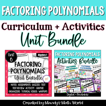 Preview of Factoring Polynomials Unit Bundle with Activities