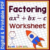 Factoring Polynomials Worksheet (Traditional / Sum Product