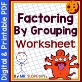 Factoring Polynomials Grouping Method Worksheet