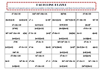 math k factor Watts Teachers Pay Factoring  Lindsey by  Teachers Puzzle