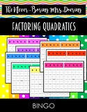 Factoring Quadradtics BINGO Activity