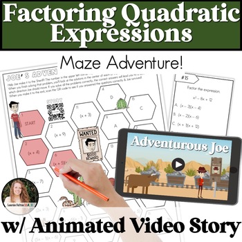 Preview of Factoring Quadratic Expressions Activity | Factoring Trinomials Game