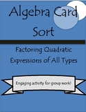 Factoring Quadratic Expressions Card Sort