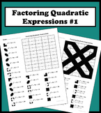 Factoring Quadratic Expressions Color Worksheet #1