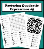 Factoring Quadratic Expressions Color Worksheet #5