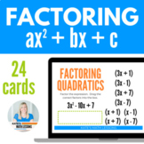 Factoring Quadratics Boom Cards™ Leading Coefficient Not 1